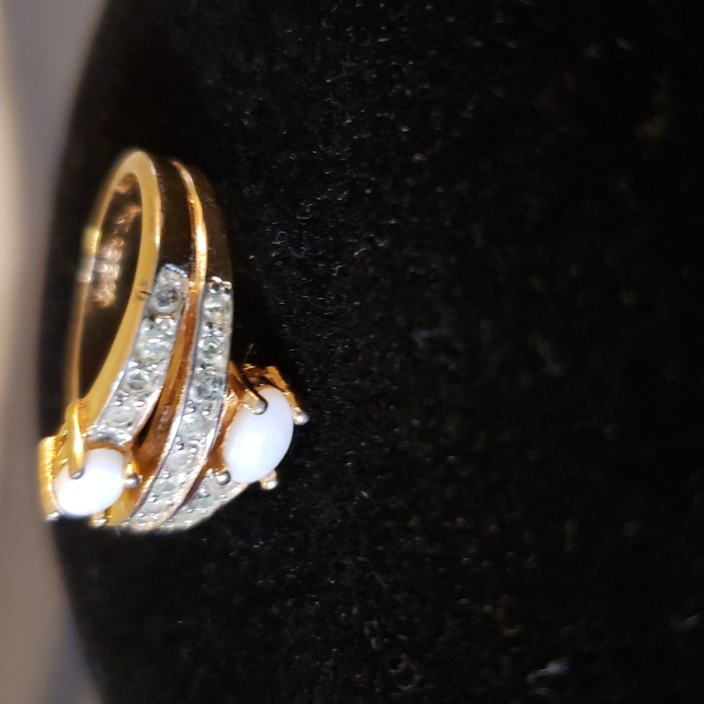 Vintage ESPO 14K Gold Electroplated Ri - Picture 6 of 7